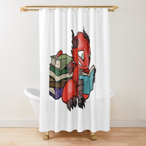 Chibi Brand from Minerva Howe's Dragon Hoard Series Shower Curtain