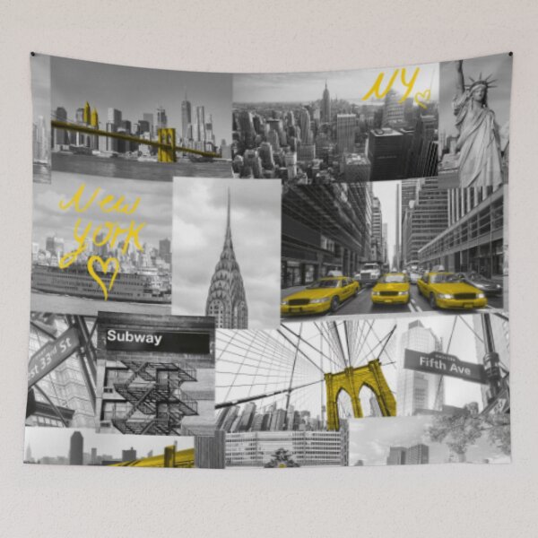 Item preview, Yellow New York designed and sold by WearWolfDesigns.