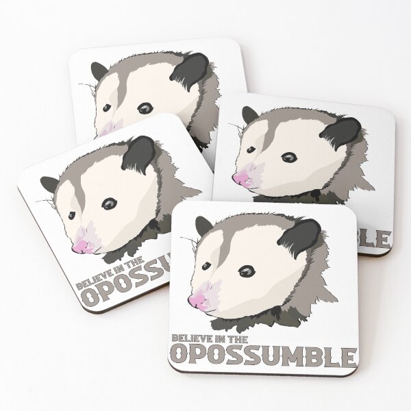 Item preview, Funny Possum Believe In The OPossumble  designed and sold by Punderstandable.