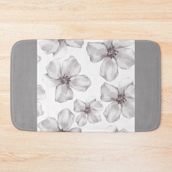 Item preview, Grey and White Floral designed and sold by Latorih10.