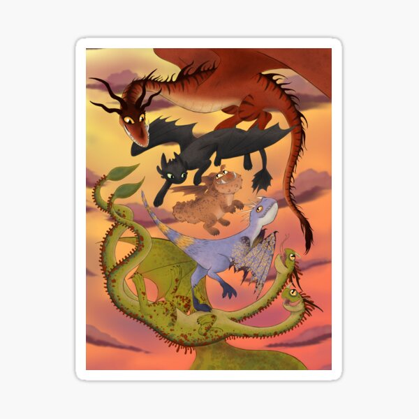 Dragon Companions Sticker