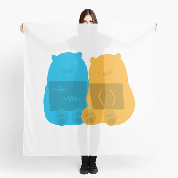 Laptop Bears Scarf