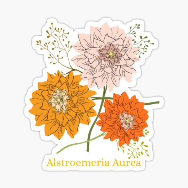 Item preview, Alstroemeria Aurea Flower Power designed and sold by TeeOriginals.