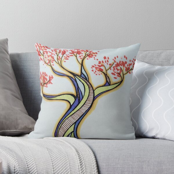 Tree Dance Throw Pillow