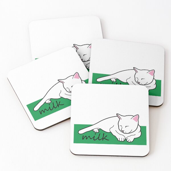Item preview, white cats milk design.korea designed and sold by dadamda.