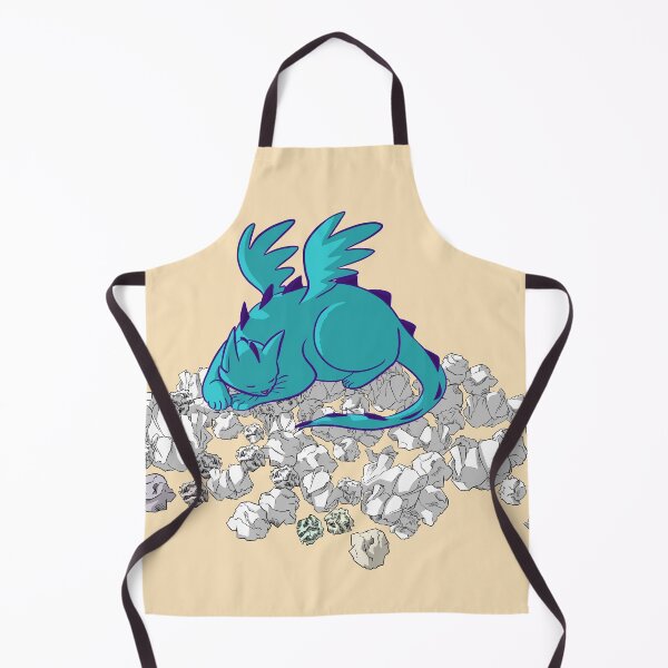 Aperçu de l'œuvre Cat Dragon Hoard en bleu créée et vendue par Kitties By Kelci.