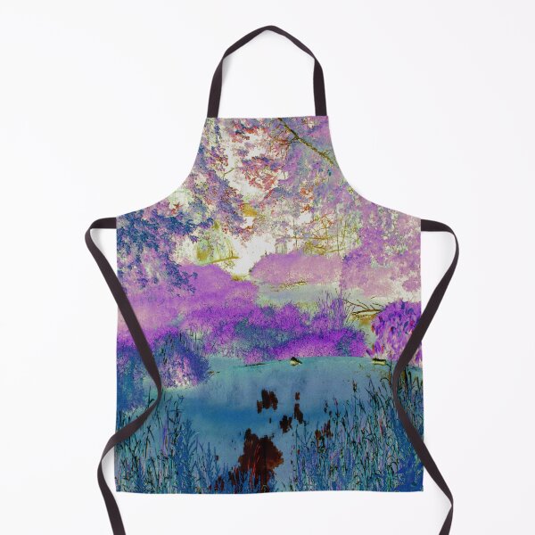 Item preview, deep purple blue wood and grass scene designed and sold by whitedove457.