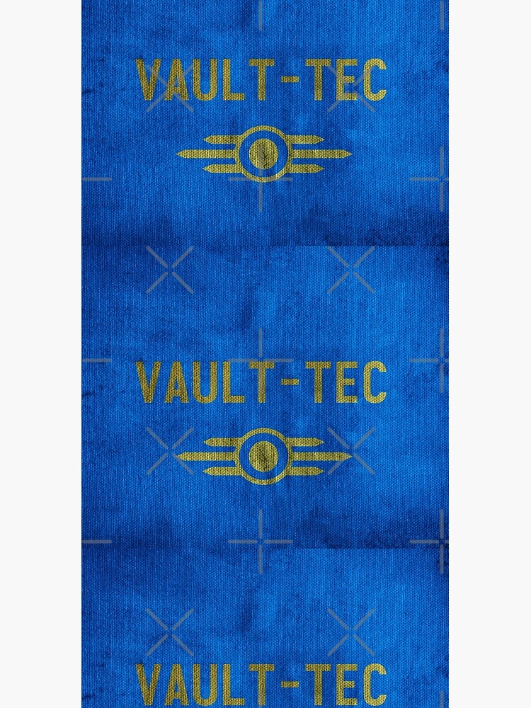 Fallout Grungy Vault-Tec Fabric by katemargoli