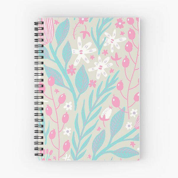 Item preview, Flowers, Branches and Leaves on Pink and Turquoise designed and sold by Ksaavet.