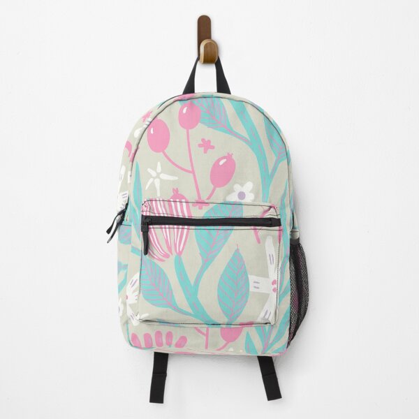 Item preview, Flowers, Branches and Leaves on Pink and Turquoise designed and sold by Ksaavet.