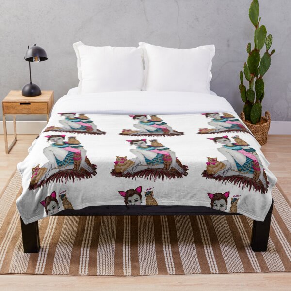 Item preview, Illustration of woman surrounded by cats designed and sold by cafesalado.