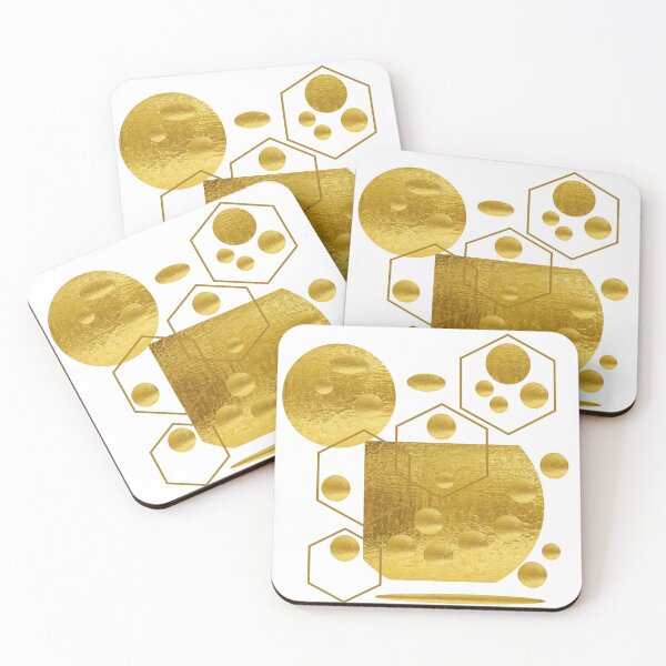 Item preview, Golden Opportunity Geometric Abstract 08 designed and sold by vortexatelier.