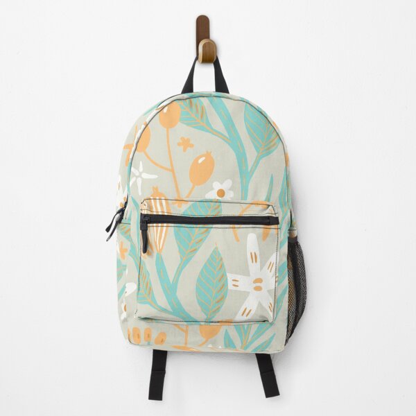 Item preview, Flowers, Branches and Leaves on Salmon and Turquoise designed and sold by Ksaavet.