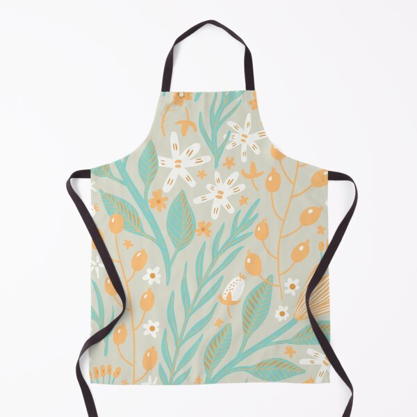 Item preview, Flowers, Branches and Leaves on Salmon and Turquoise designed and sold by Ksaavet.