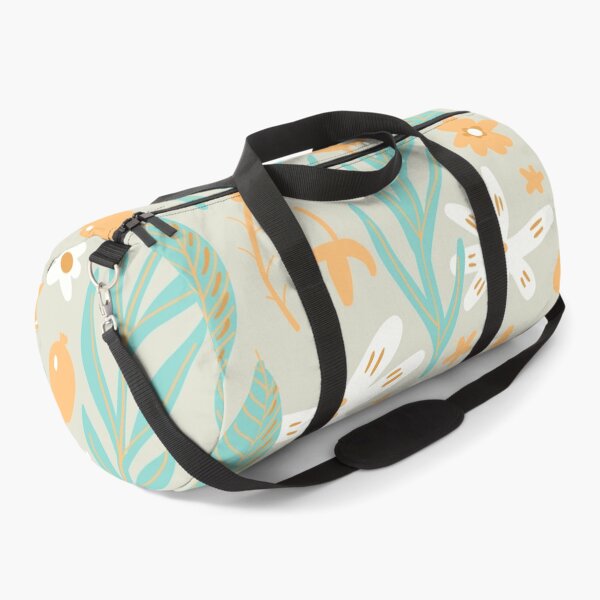 Item preview, Flowers, Branches and Leaves on Salmon and Turquoise designed and sold by Ksaavet.