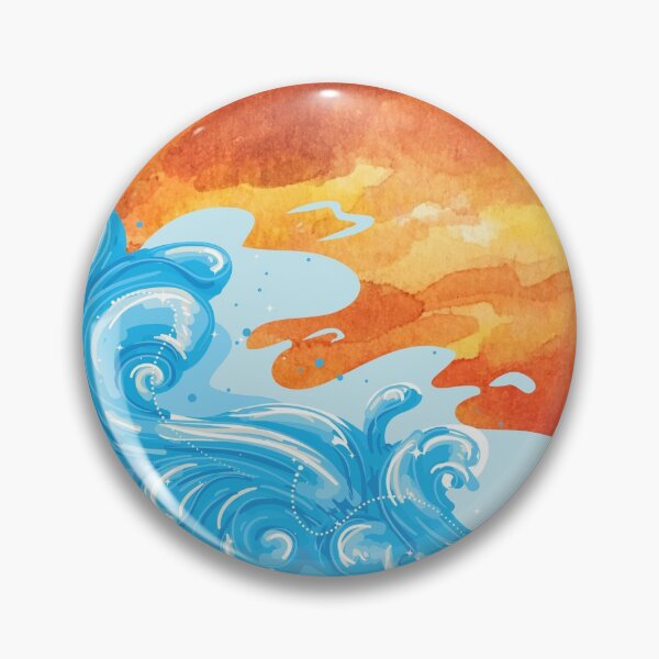 Item preview, Sunset Beach Orange Sticker pack designed and sold by Schuva.