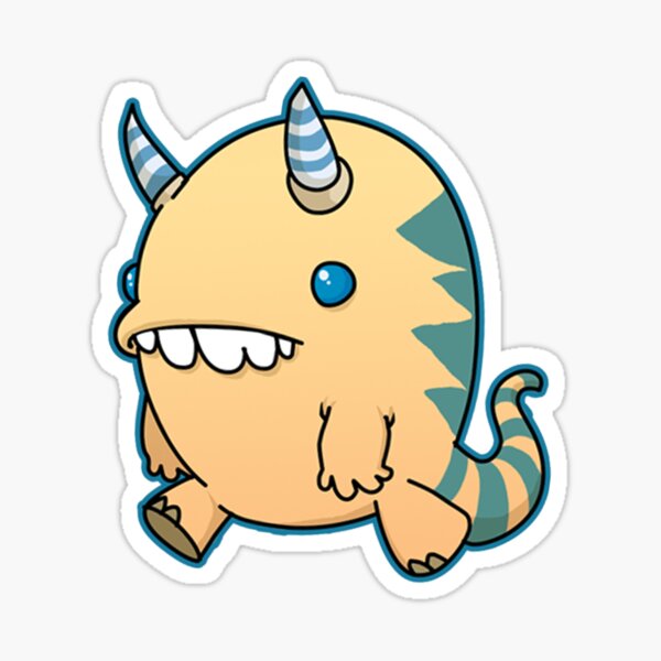 Pshu the crayon imp Sticker