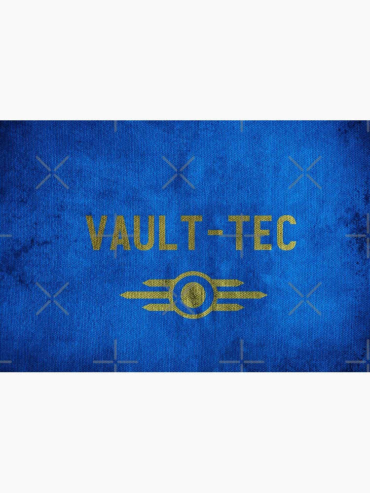 Fallout Grungy Vault-Tec Fabric by katemargoli