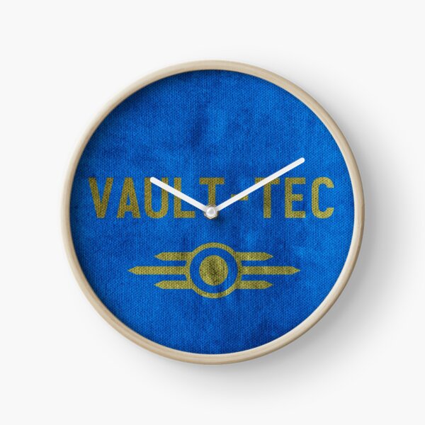 Fallout Grungy Vault-Tec Fabric Clock