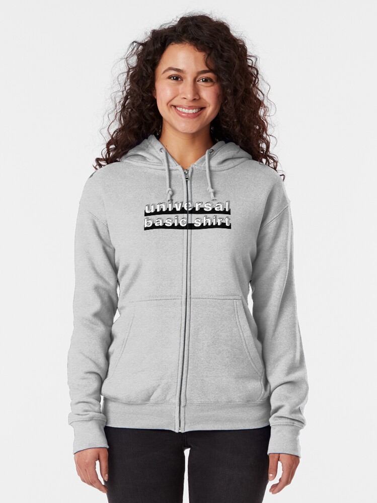 Alternate view of Universal Basic Shirt Zipped Hoodie