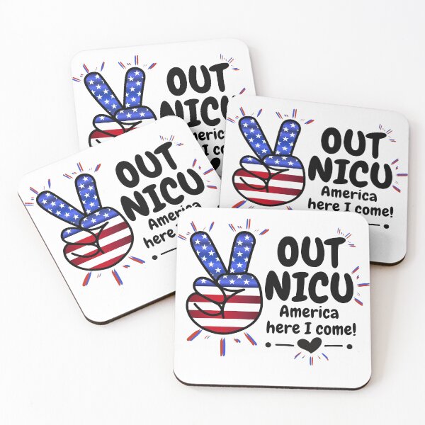 Item preview, Newborn Baby Love Peace Out Nicu USA   designed and sold by frankheights.