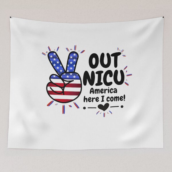 Item preview, Newborn Baby Love Peace Out Nicu USA   designed and sold by frankheights.