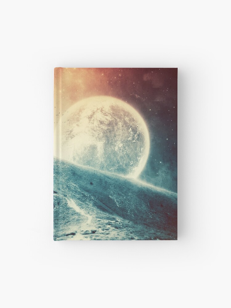 Under The Colorful Moonlight Hardcover Journal By Albulena Pandur Redbubble