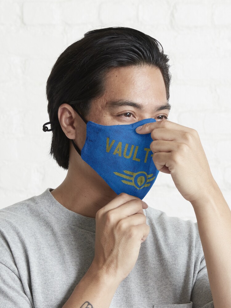 Alternate view of Fallout Grungy Vault-Tec Fabric Mask