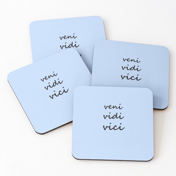 Item preview, Julius Caesar: veni, vidi, vici - I came, I saw, I conquered blue quotation designed and sold by joventinguarezi.