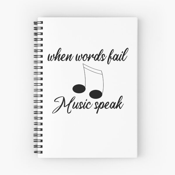 Item preview, when words fail music speak  designed and sold by Rehaaam.