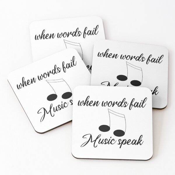 Item preview, when words fail music speak  designed and sold by Rehaaam.