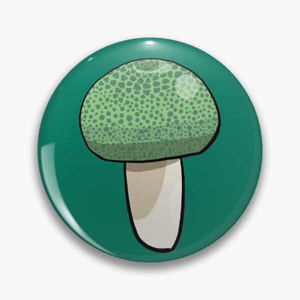 Item preview, Green-Cracking Russula Mushroom designed and sold by wolkedesign.