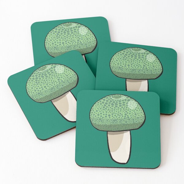 Item preview, Green-Cracking Russula Mushroom designed and sold by wolkedesign.