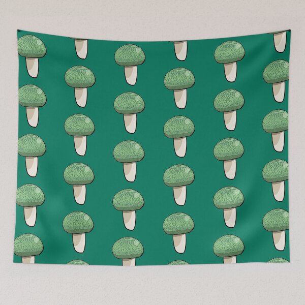 Item preview, Green-Cracking Russula Mushroom designed and sold by wolkedesign.