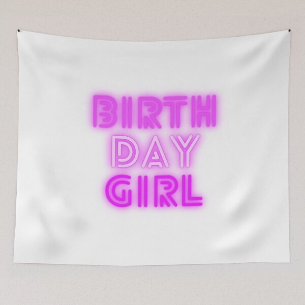 Artikelvorschau, Geburtstagskind Pink Neon entworfen und verkauft von JustSayingGifts.