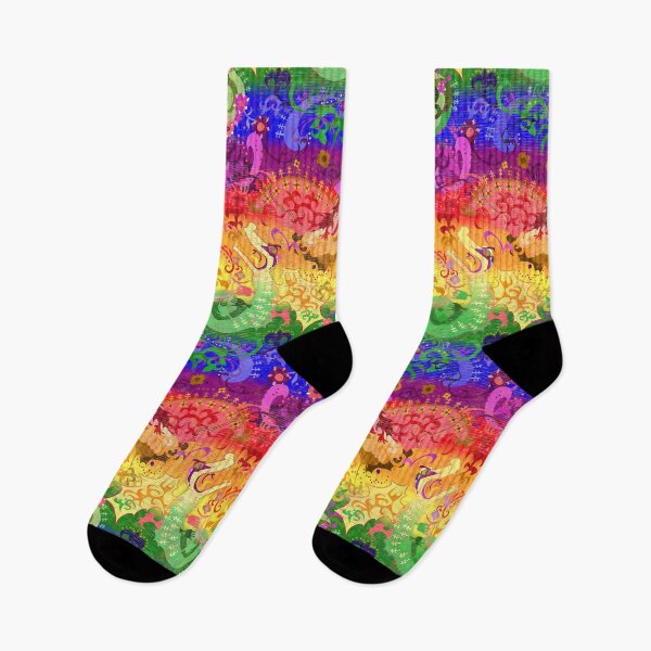 Item preview, Rainbow Dragon Damask -- Gay Pride Flag Colors designed and sold by ArgyleImp.
