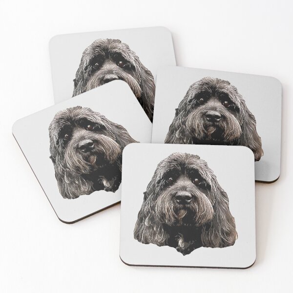 Item preview, Cockapoo Cavapoo Black Puppy Dog  designed and sold by Elarex.