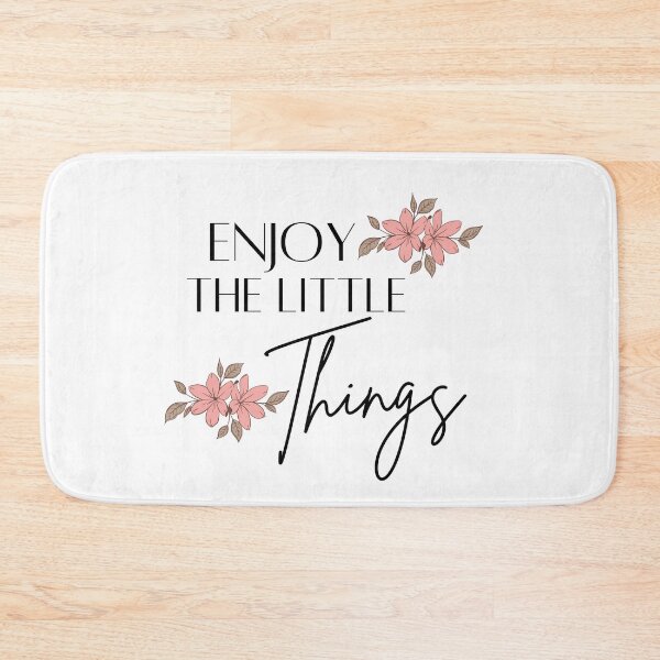Item preview, Floral Quote "Enjoy the Little Things" Design designed and sold by MoninasArt.