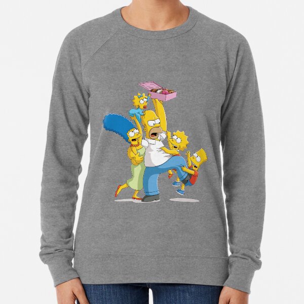 Funny Homer Donuts Lightweight Sweatshirt