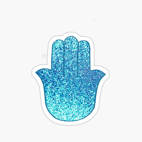 Teal Hamsa Sticker