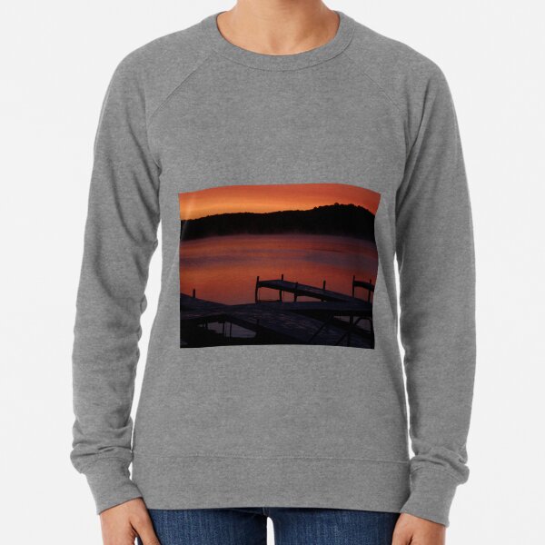 Surreal Sunrise on Gun Lake Lightweight Sweatshirt
