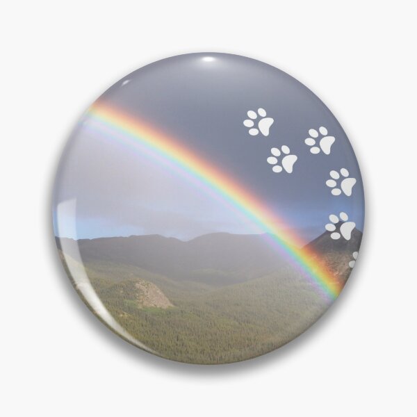 Item preview,  Sorry for your loss for a pet going over the rainbow bridge - pet loss | rainbow over the mountains designed and sold by meraviglioso.