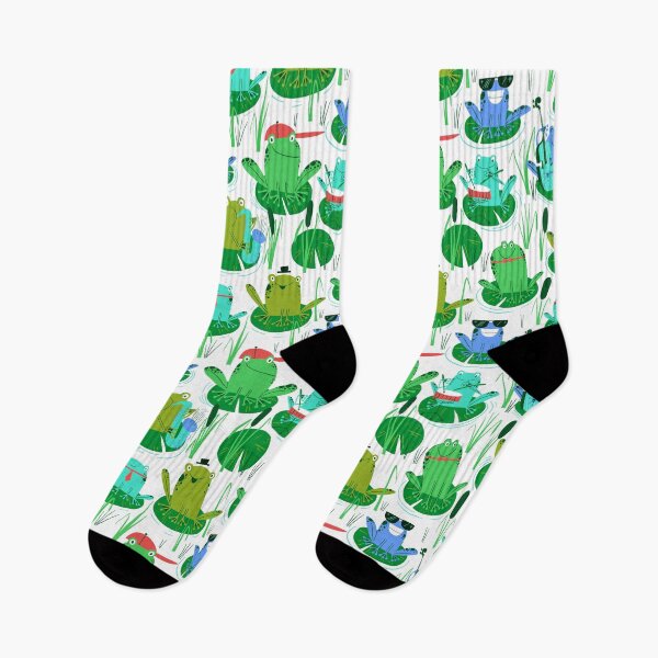 Item preview, Jammin' Frogs in a pond designed and sold by LANDofCLE.