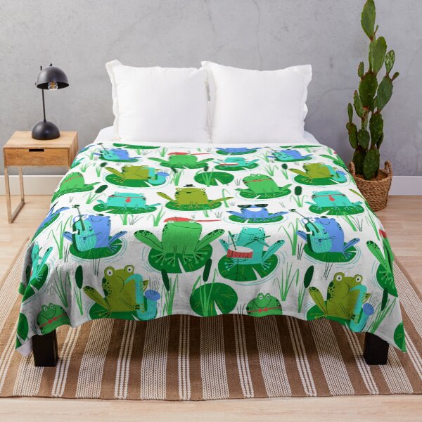 Item preview, Jammin' Frogs in a pond designed and sold by LANDofCLE.