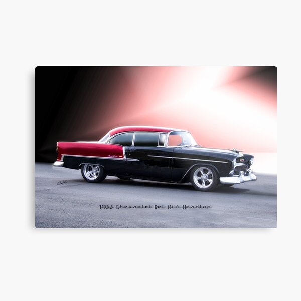 1955 Chevrolet Bel Air 'Two Door Hardtop' Metal Print