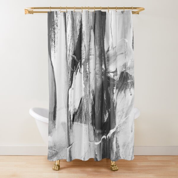 Item preview, Brushstrokes and shades of the dark black and white sea lines designed and sold by Marilena Strambu.