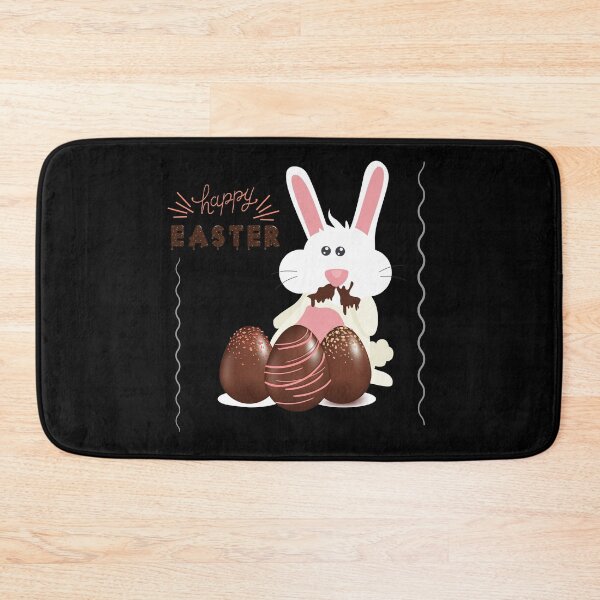 Item preview, Easter bunny eating Easter chocolate eggs designed and sold by EbyArts.