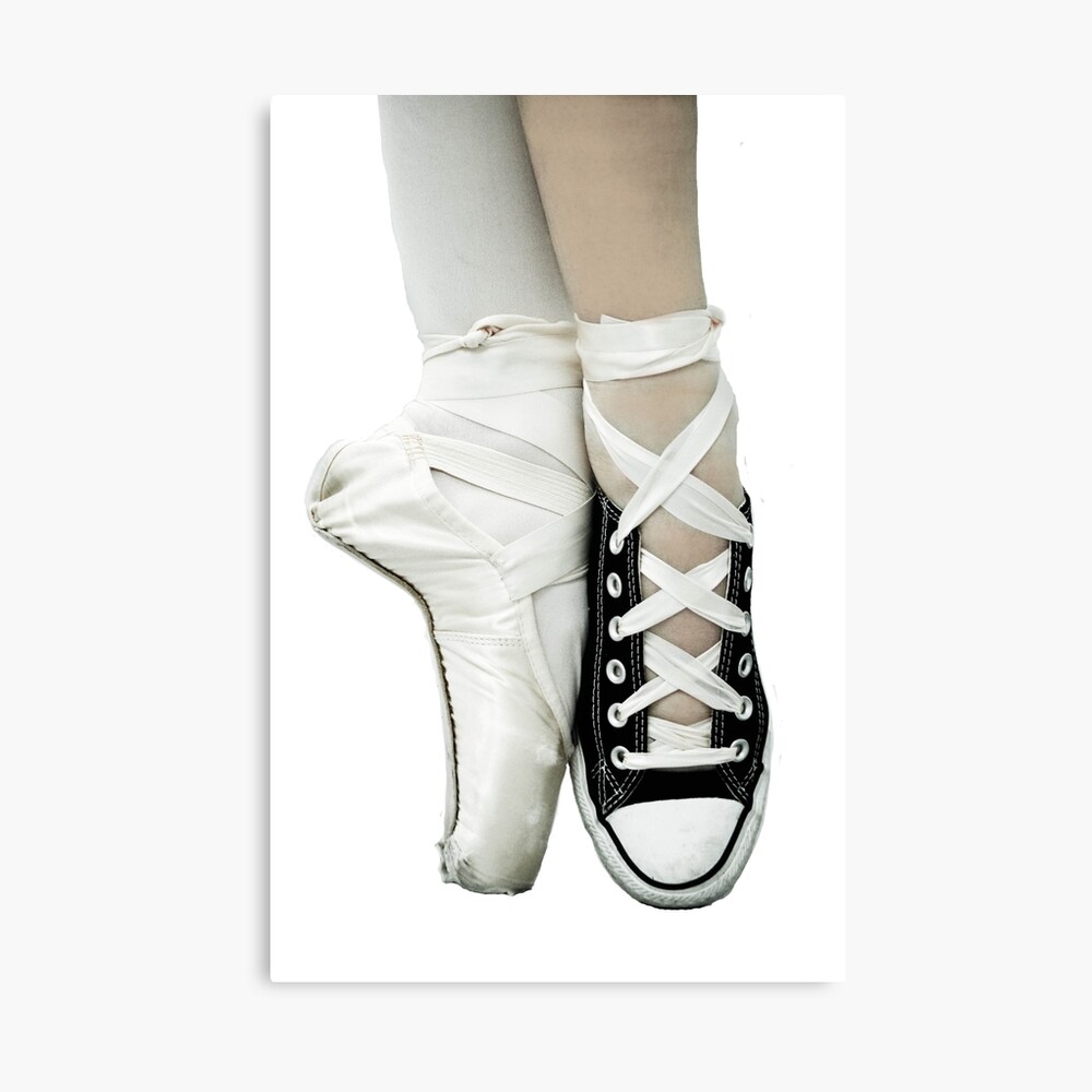 Pointe Shoe Converse Poster for Sale by Emma Mannino Redbubble