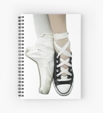 Pointe Shoe + Converse Spiral Notebook