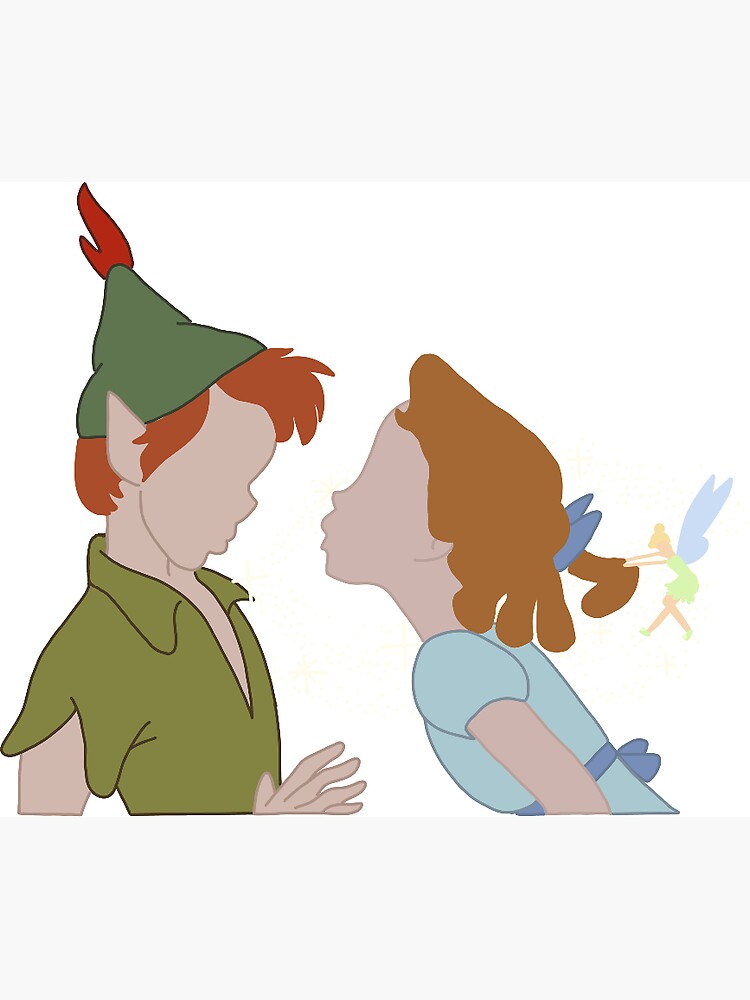 peter pan and wendy Magnet for Sale by Natalie Tripp